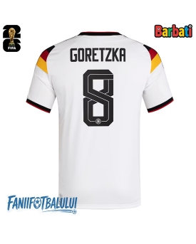 Germania Leon Goretzka #8 Tricou Fotbal Replică Mondial 2026 Barbati Acasa Germania Leon Goretzka #8 Tricou Fotbal Replică Mondial 2026 Barbati Acasa